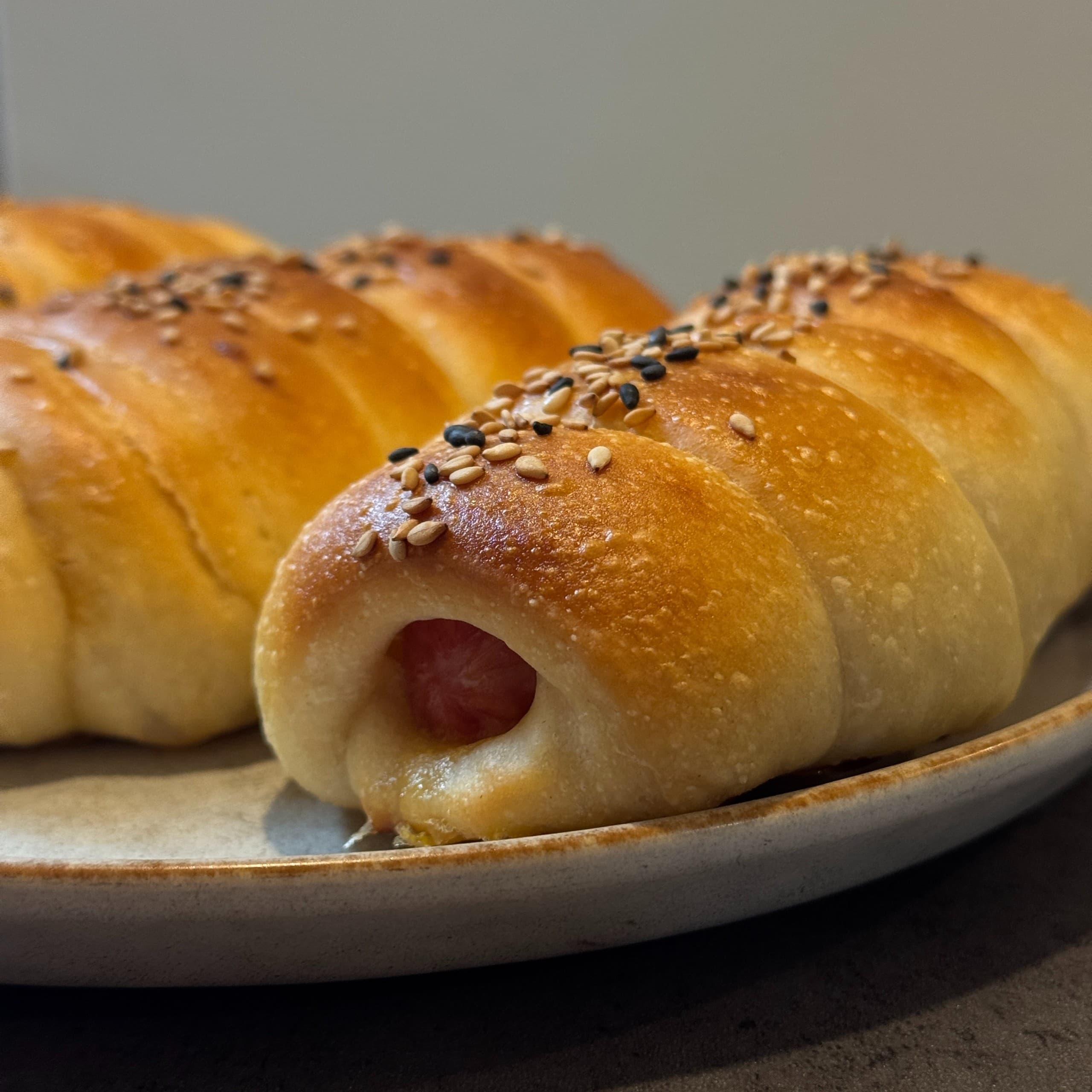 Sourdough Beef & Cheddar Kolache